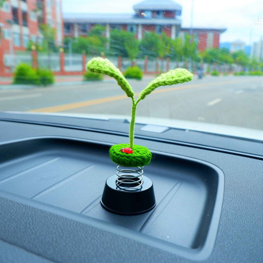 Crochet Car Dashboard Decor- Little Sprout