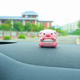 Cute Car Air Freshener, Macaron Piggy Car Dashboard Decor, Kawaii Car Accessories for Women/Teens, Car Interior Decor, Christmas Gift