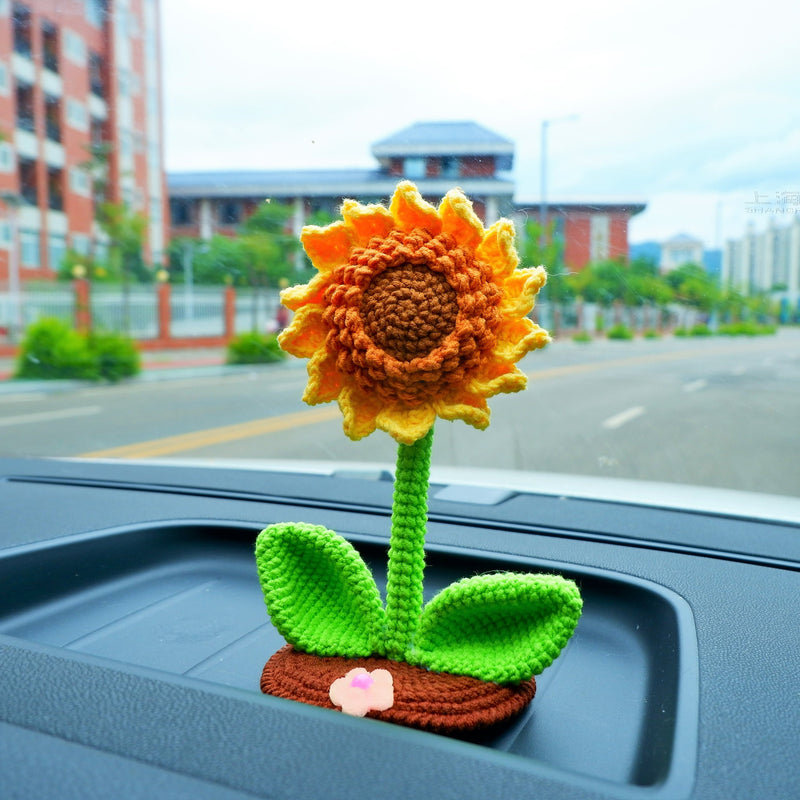 Crochet Car Phone Holder- Sunflower/Tulip – GFSISARTY