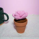 Crochet Potted Plants, Mini Succulents Car Dashboard Decor, Kawaii Car Accessory for Women, Work from Home Gift, Office Desk Accessories