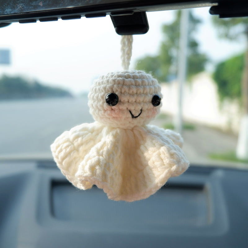 Car Mirror Hanging Accessory- Crochet Smiley Sunny Doll – GFSISARTY