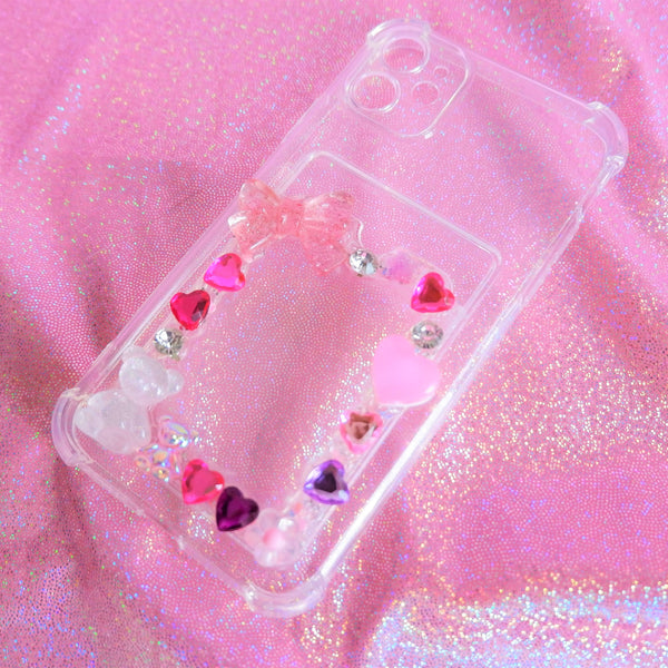 Decoden Phone Case, Rhinestone Bling iPhone Case, Photo Card Holder Phone Case, Phone Case for iPhone 11/XR/12/13 Pro Max, OnePlus, Galaxy