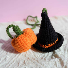 Car Hanging Accessory- Wizard Hat & Pumpkin