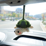 Crochet Sea Turtle Car Mirror Accessory, Cute Mini Turtle Car Rear View Mirror Hanging Accessories, Car Interior Decor Boho, Gifts for Her