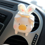 2Pcs Car Air Freshener Vent Clips, Kawaii Piggy With Bunny Ears Car Interior Decor, Cute Car Accessories for Women, Pig Butt Car Vent Clips