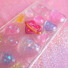Resin 3D Phone Case- Bling Hearts