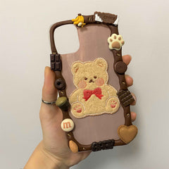 Custom Decoden Phone Case Bear