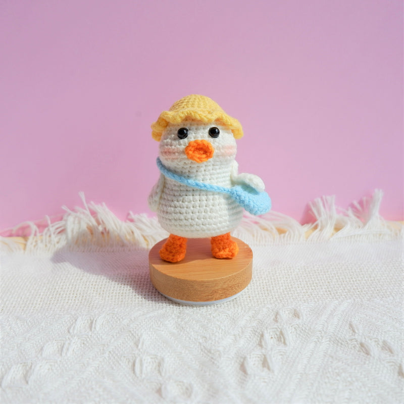 Cute Car Dashboard Decor, Crochet Duck Mailman Car Accessories, Kawaii Interior Car Dashboard Accessories for Women/Teens, Gift for Her