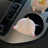 2Pcs Car Air Freshener Vent Clips, Kawaii Piggy With Bunny Ears Car Interior Decor, Cute Car Accessories for Women, Pig Butt Car Vent Clips