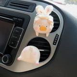 2Pcs Car Air Freshener Vent Clips, Kawaii Piggy With Bunny Ears Car Interior Decor, Cute Car Accessories for Women, Pig Butt Car Vent Clips