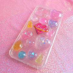 Resin 3D Phone Case- Bling Hearts