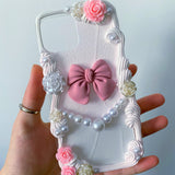 Decoden Phone Case, Vintage Bow-knot iPhone Case, Baroque Aesthetic 3D Phone Case, Phone Case for iPhone 11/12/13 Pro Max, OnePlus, Galaxy