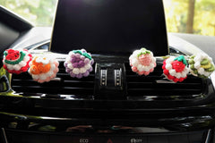 Crochet Car Vent Clips Air Freshener-  Fruit Pie